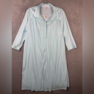 Vintage vanity fair peignoir set baby blue size medium preowned